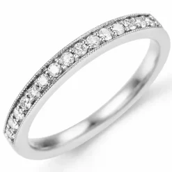 Diamant ring i 14 karat hvidguld 0,18 ct
