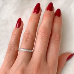 Diamant ring i 14 karat hvidguld 0,18 ct
