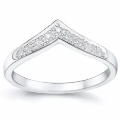 Diamant ring i 14 karat hvidguld 0,117 ct