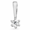 Diamant solitairevedhæng i 14 karat hvidguld 0,05 ct