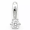 Diamant solitairevedhæng i 14 karat hvidguld 0,10 ct