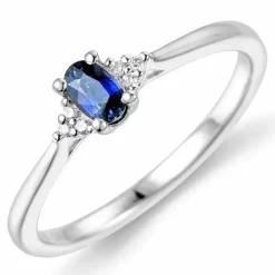 Diamantring i 14 karat hvidguld 0,03 ct 0,35 ct