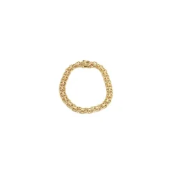 Elegant armbånd i 14 karat guld 21 cm x 6,5 mm