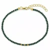 Elegant armbånd med sten og 3 hematite.