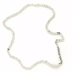 Elegant kongehalskæde i sølv 60 cm x 4,8 mm