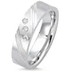 Elegant ring i rhodineret sølv