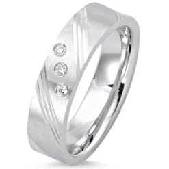 Elegant ring i rhodineret sølv