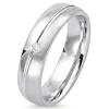 Elegant ring i rhodineret sølv