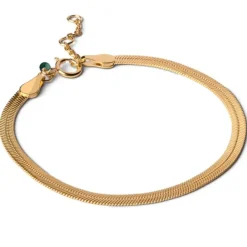 Enamel Caroline armbånd i forgyldt sølv