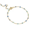 Enamel Lola Atlantic armbånd i forgyldt sølv blå emalje