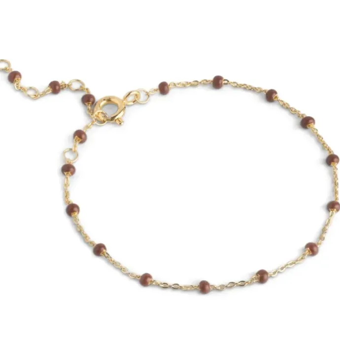 Enamel Lola Cooper armbånd i forgyldt sølv