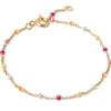 Enamel Lola Rainbow armbånd i forgyldt sølv regnbuefarvet emalje