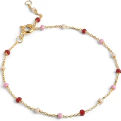 Enamel Lola Rosie armbånd i forgyldt sølv farvet emalje