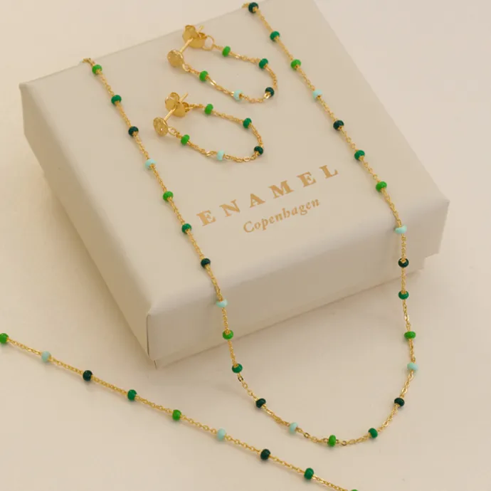 Enamel Lola Spring armbånd i forgyldt sølv