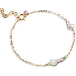 Enamel Sofia multifarvede armbånd i forgyldt sølv