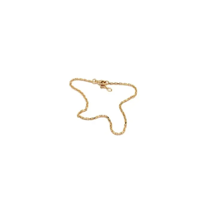 Enkel BNH ankelkæde i 14 karat guld 24-26 cm x 2,0 mm