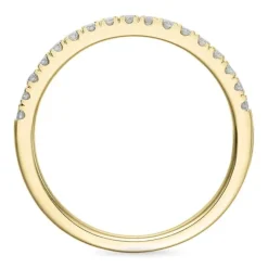 Enkel diamant alliancering i 14 karat guld 0,25 ct