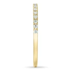 Enkel diamant alliancering i 14 karat guld 0,25 ct
