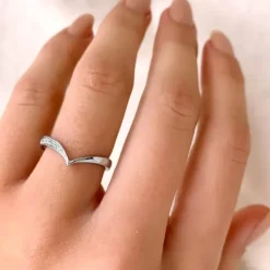 Enkel fingerring i sølv
