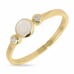 Enkel rund ring i 9 karat guld