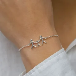 Familie armbånd i sølv