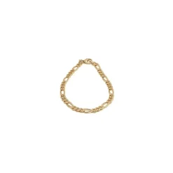Figaroarmbånd i 14 karat guld 18,5 cm x 4,6 mm