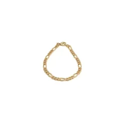 Figaroarmbånd i 14 karat guld 17 cm x 3,4 mm