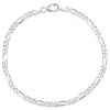 Figaroarmbånd i sølv 18,5 cm x 2,8 mm