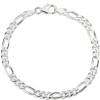 Figaroarmbånd i sølv 17 cm x 9,2 mm