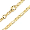 Figarohalskæde i 14 karat guld 40 cm x 3,4 mm