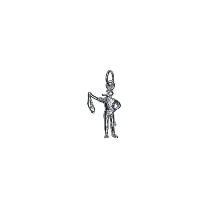 Fisker vedhæng i sølv