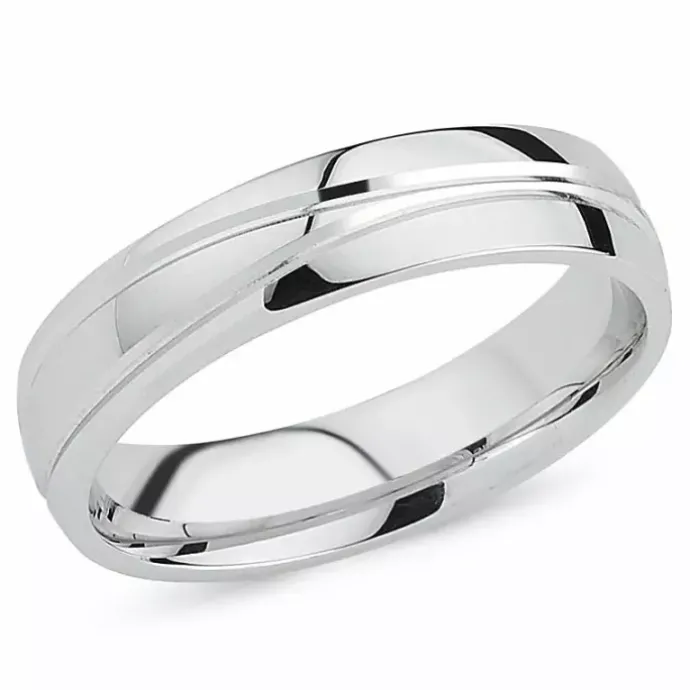 Herrering i rhodineret sølv