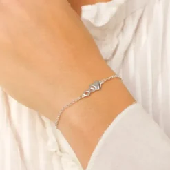 Hjerte armbånd i sølv
