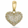 Hjerte diamant vedhæng i 14 karat guld 0,288 ct