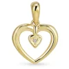 Hjerte diamant vedhæng i 8 karat guld 0,005 ct