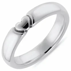Hjerte ring i sølv