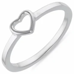 Hjerte ring i sølv