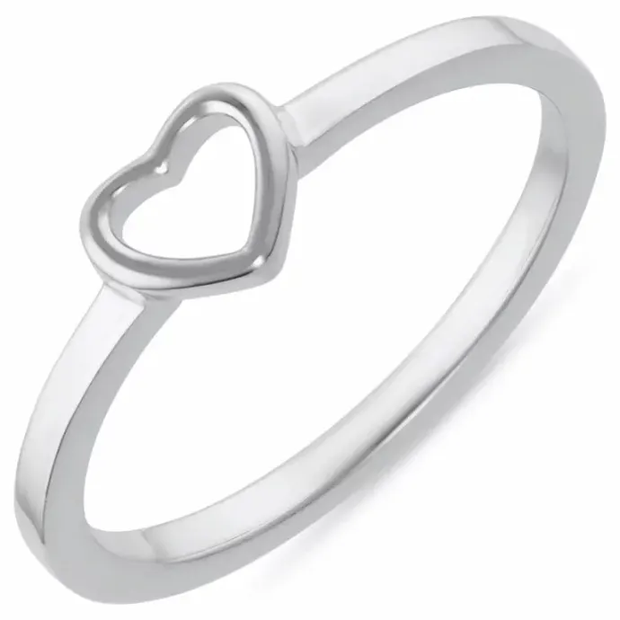 Hjerte ring i sølv