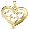Hjerte vedhæng i 8 karat guld