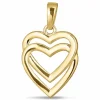 Hjerte vedhæng i 8 karat guld