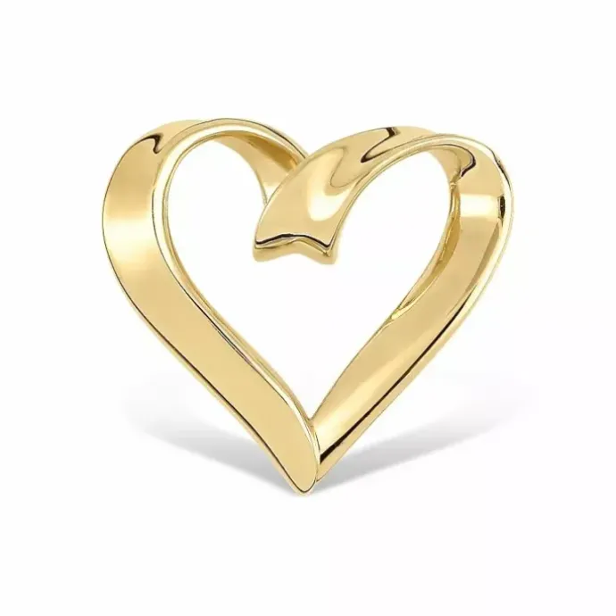 Hjerte vedhæng i 9 karat guld