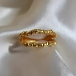 Hultquist Savannah ring i forgyldt sølv