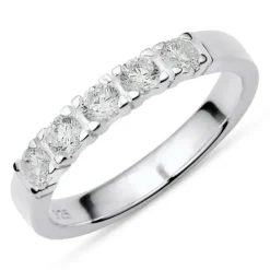Hvid zirkon ring i sølv