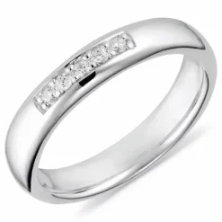 Hvid zirkon ring i sølv
