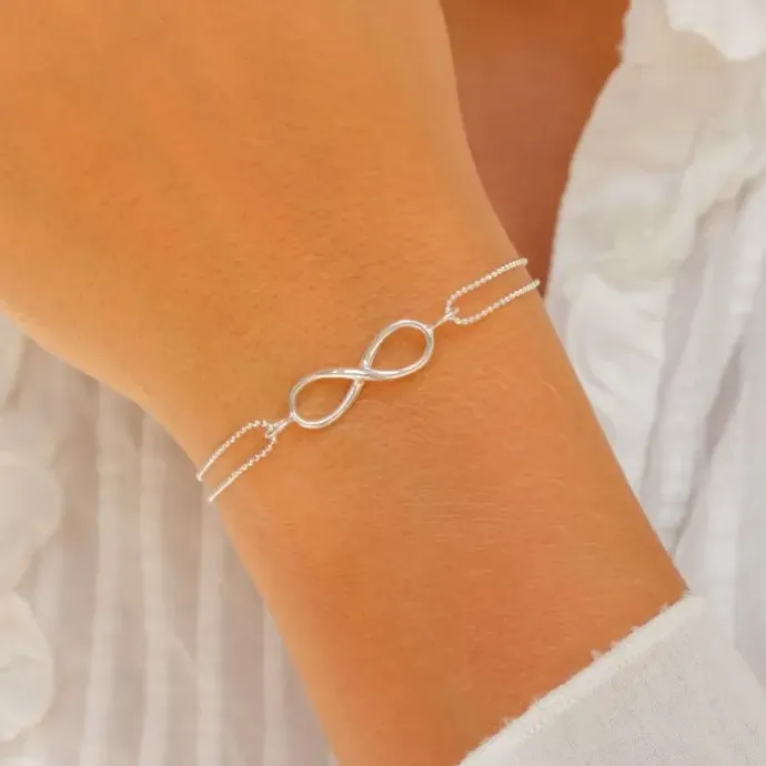 Infinity armbånd i sølv
