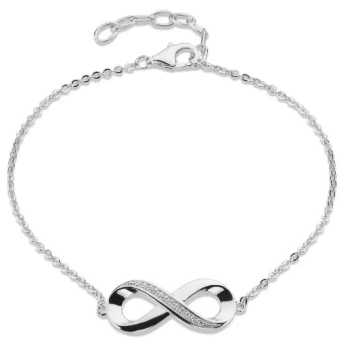 Infinity armbånd i sølv