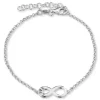 Infinity armbånd i sølv med vedhæng i sølv