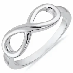 Infinity ring i sølv