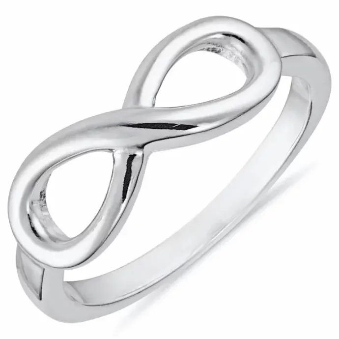 Infinity ring i sølv