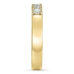 Kampagne - alliancering i 14 karat guld 5 x 0,07 ct